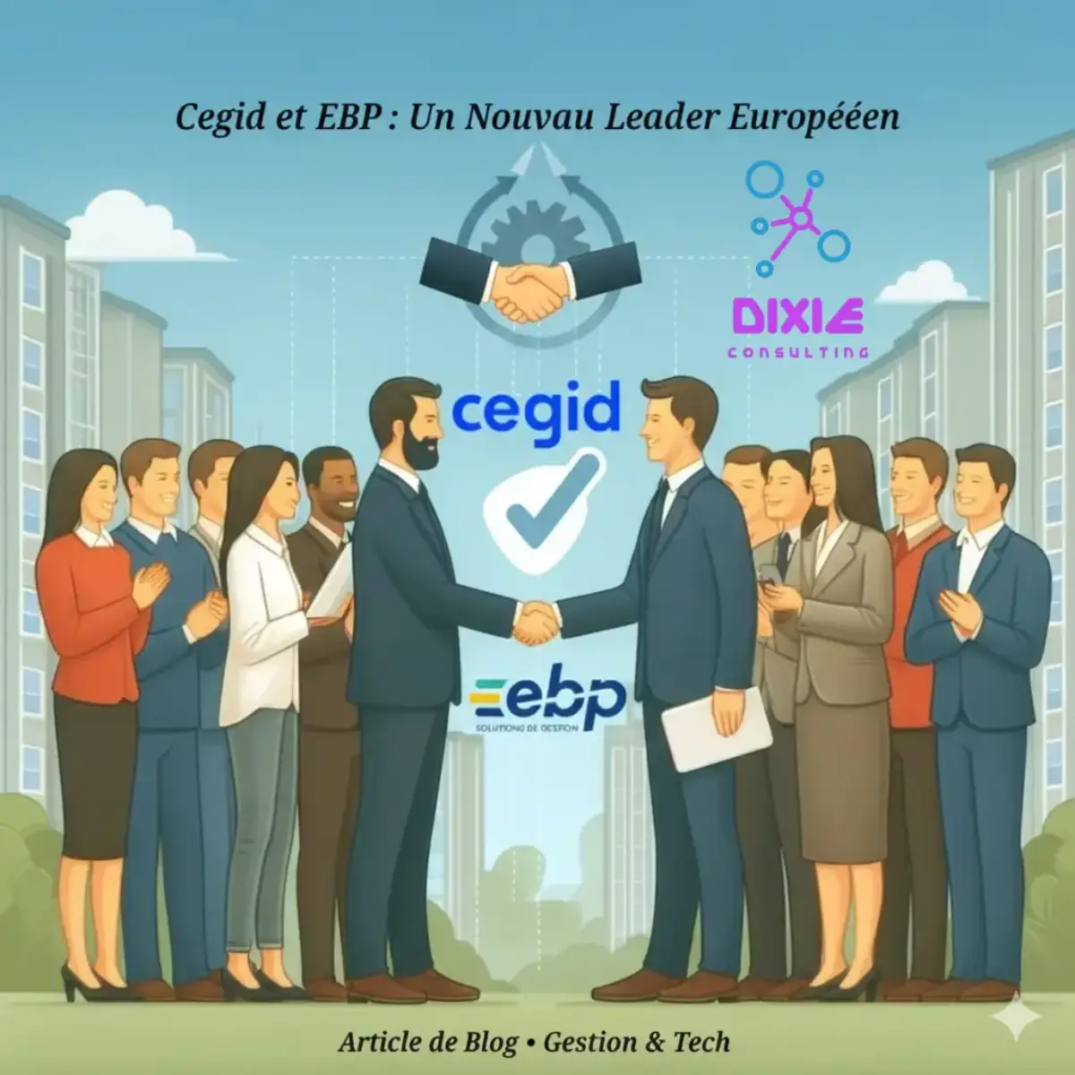 fusion entre cegid et EBP leaders européens des logiciels de gestion pour les petites et moyennes entreprises