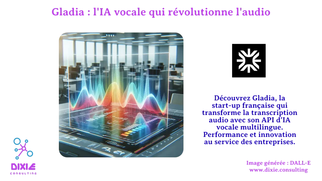 Interface holographique de transcription audio en temps réel avec ondes sonores violettes