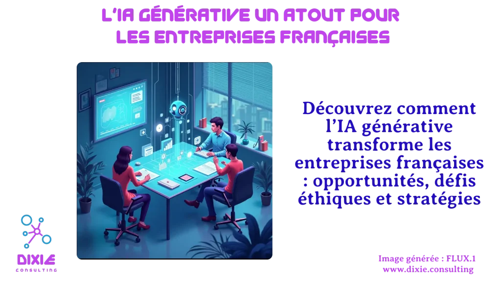 Illustration de l'IA générative comme levier de compétitivité pour les entreprises françaises.