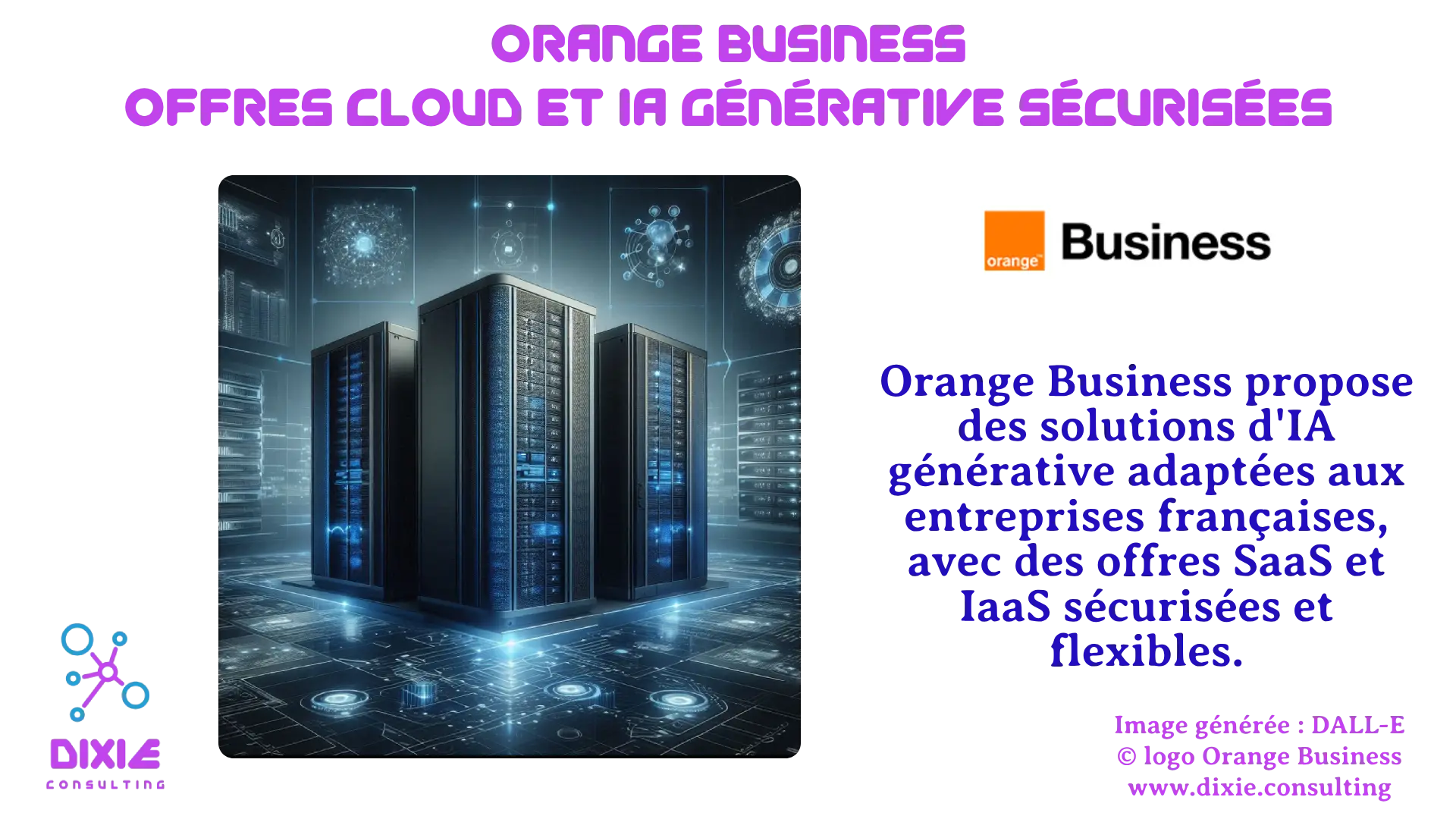 interface moderne avec data center sécurisé et IA générative