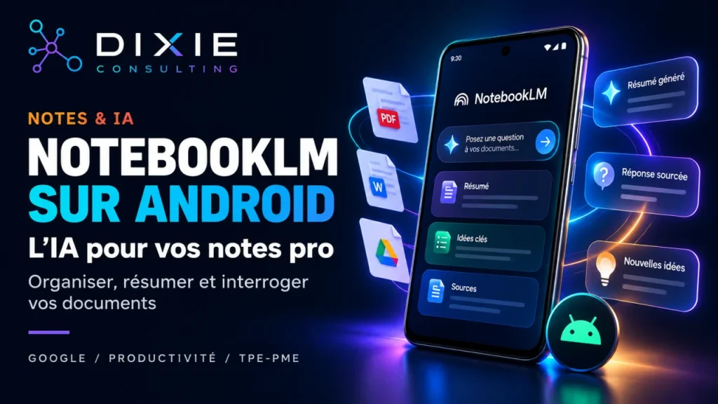 NotebookLM sur Android : l’IA pour vos notes pro
