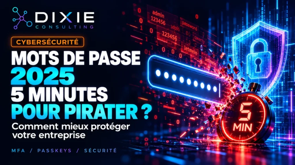 Sécurité des mots de passe en 2025 : 5 minutes pour pirater