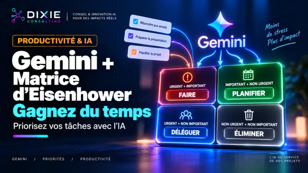 Gagnez du temps avec Gemini et la Matrice d'Eisenhower