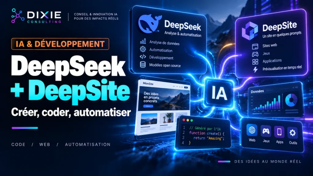 DeepSite &amp; DeepSeek : Deux outils IA révolutionnaires