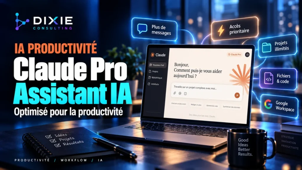 Claude Pro votre assistant IA optimisé pour la productivité