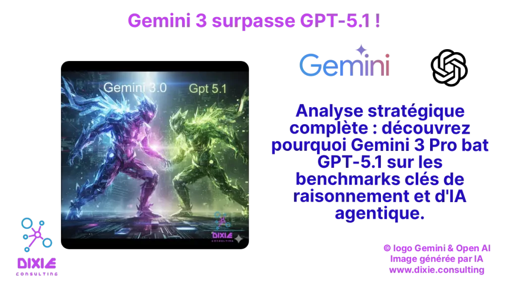 Gemini 3 pro surpasse et il est plus fort que GPT 5.1