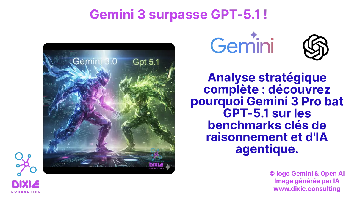 Gemini 3 pro surpasse et il est plus fort que GPT 5.1