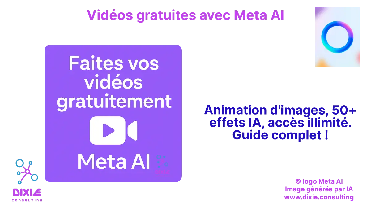 Vidéos gratuites réalisées par IA - Merci Meta AI