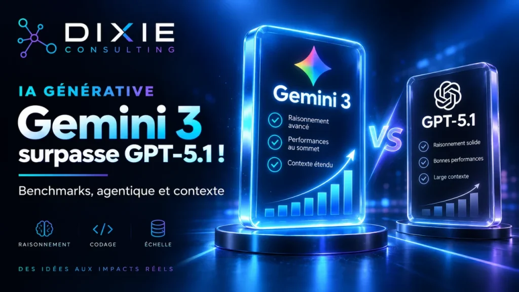 Gemini 3 surpasse GPT-5.1 !