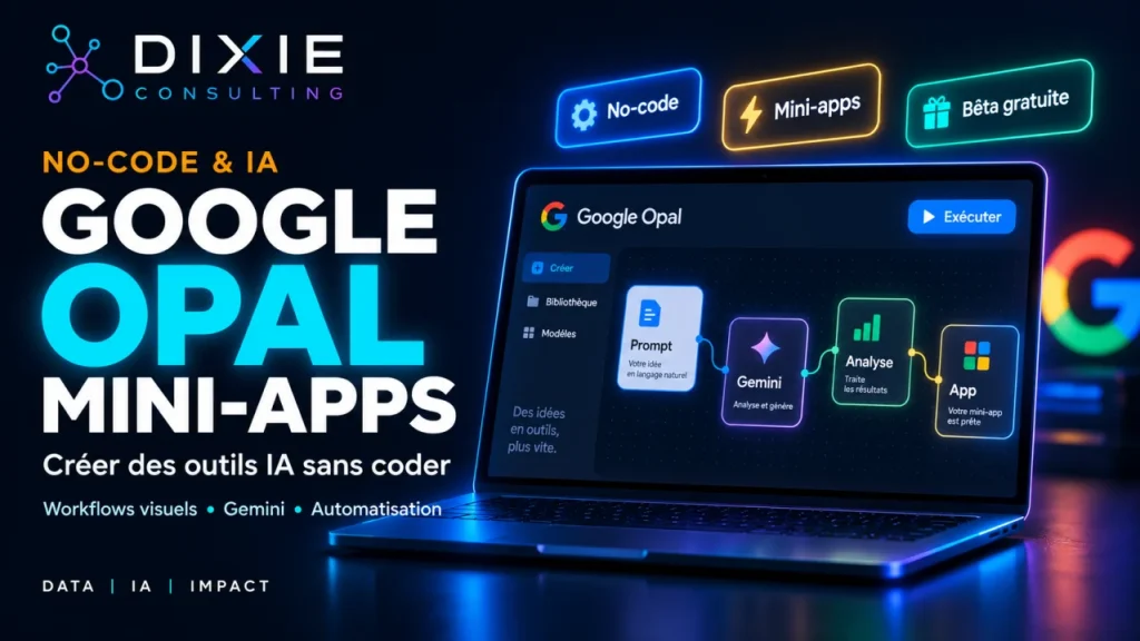 Google Opal 2026 : mini-apps IA no-code transforment le dev