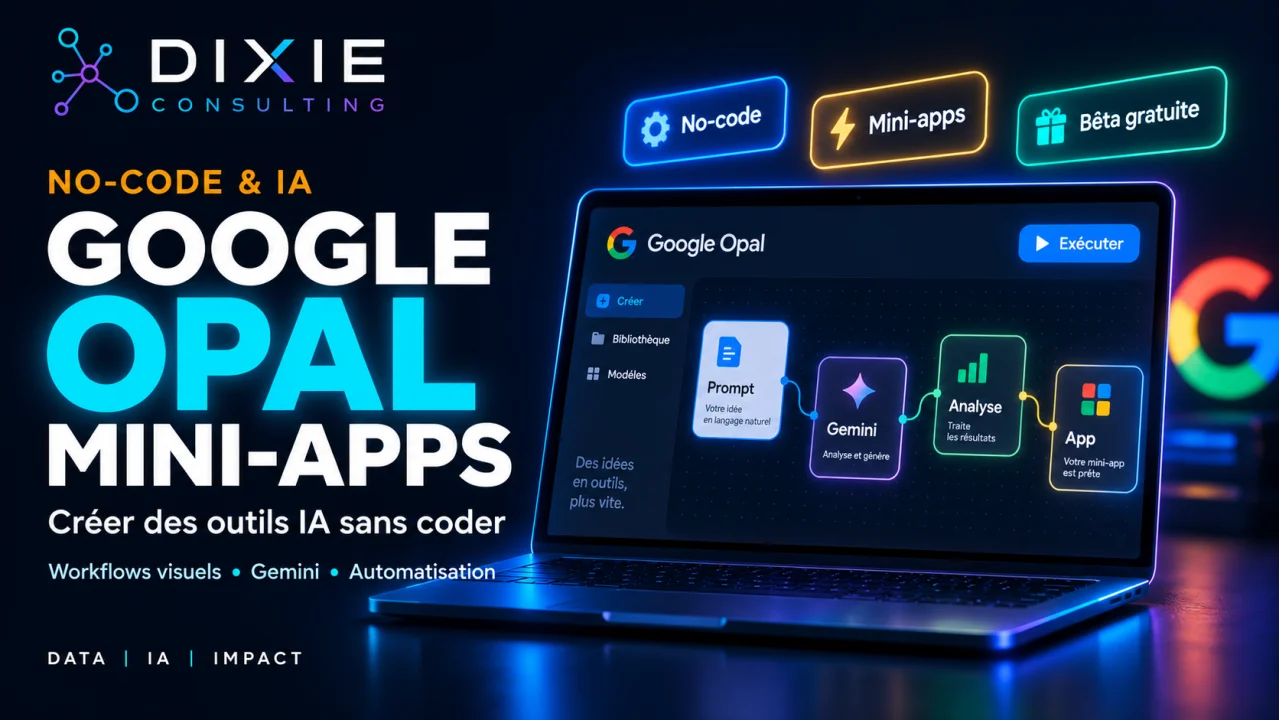 Google Opal 2026 : mini-apps IA no-code transforment le dev