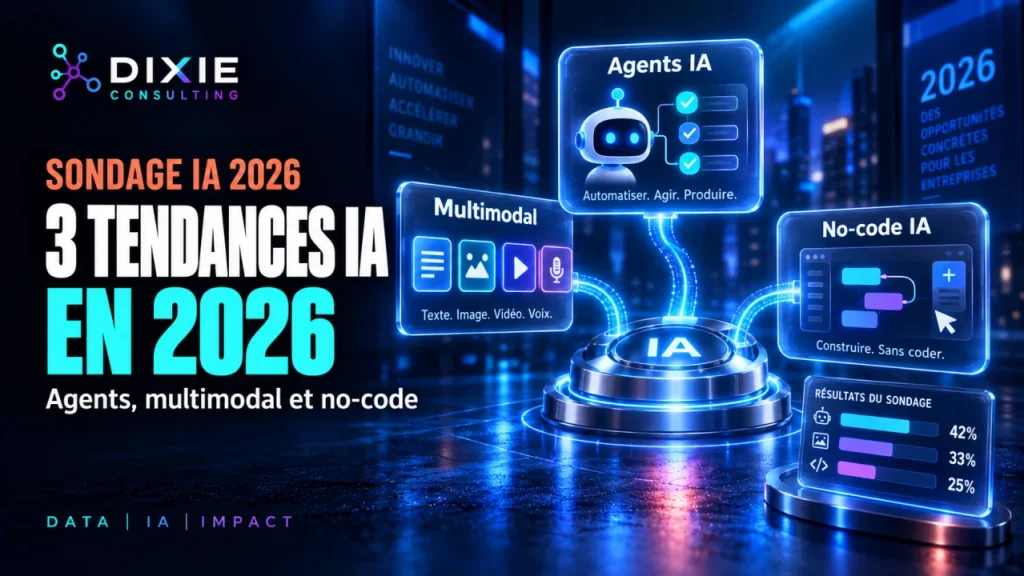 Tendances IA 2026 : 3 Technologies pour entreprises