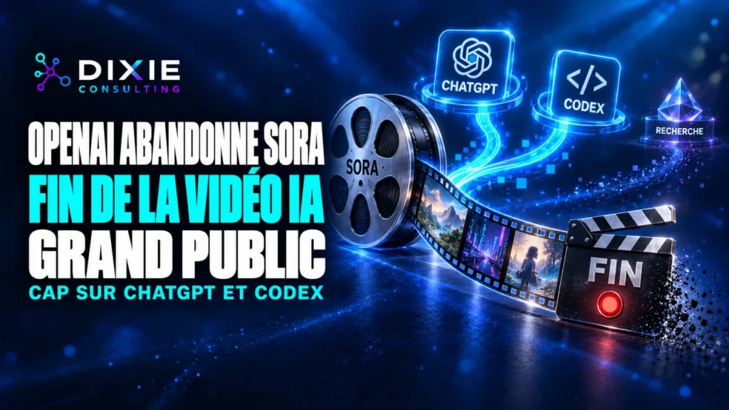 OpenAI abandonne Sora : fin de la vidéo IA grand public