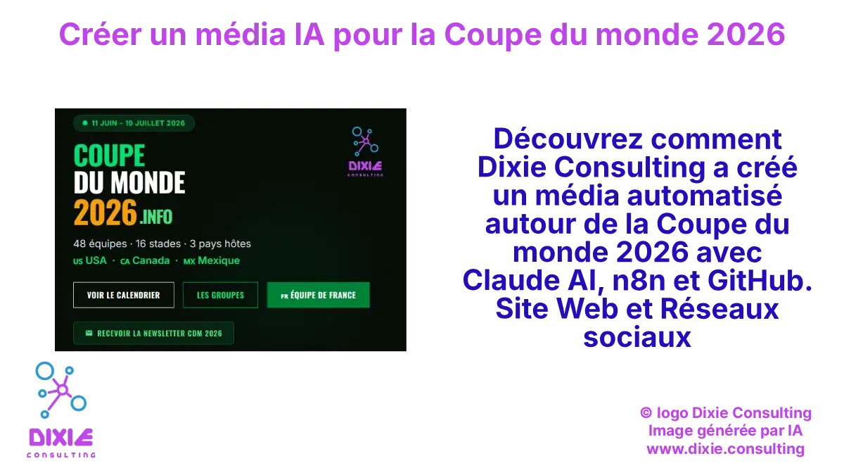 Créer un média IA pour la Coupe du monde 2026