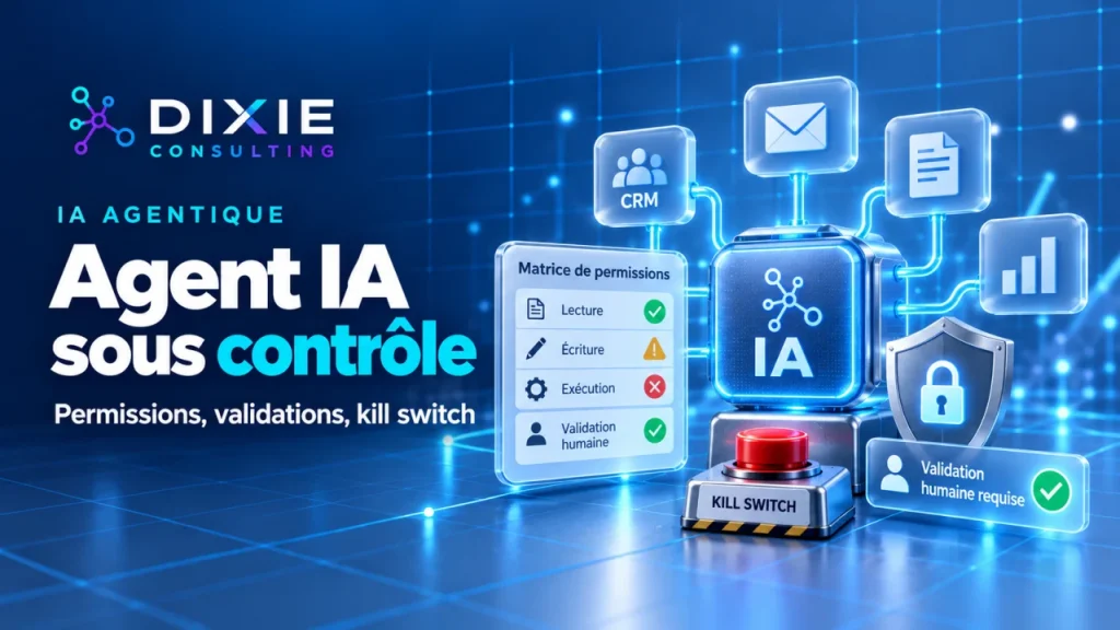 Jusqu’où laisser agir un agent IA ? La matrice de permissions, validations et kill switch pour PME