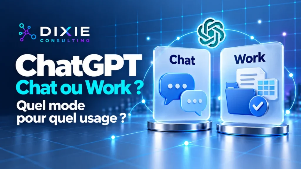 ChatGPT : quelles différences entre les modes Chat et Work ?