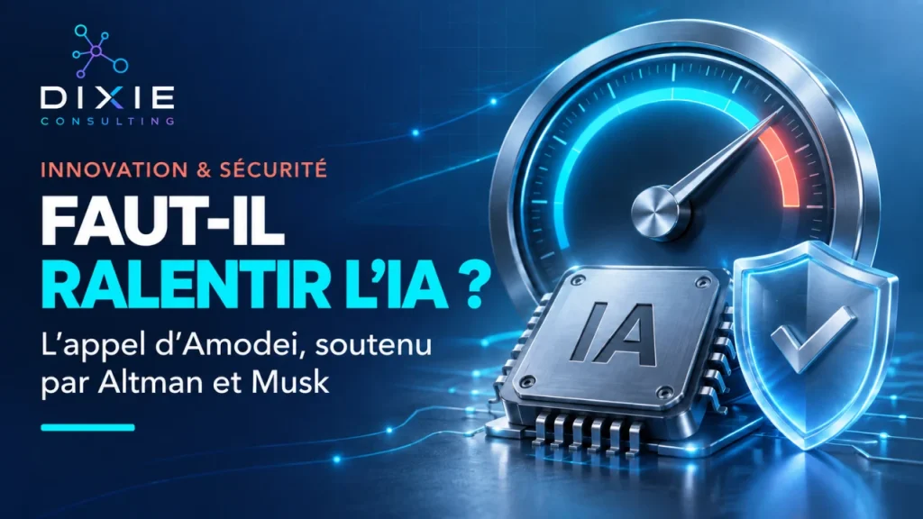 Faut-il ralentir l’IA ? L’appel d’Amodei, soutenu par Altman et Musk