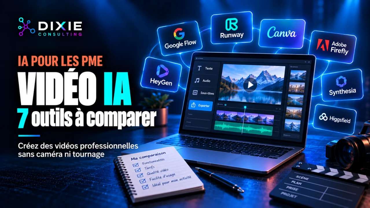 Les 7 meilleurs générateurs vidéo IA en 2026 : comparatif pour TPE et PME