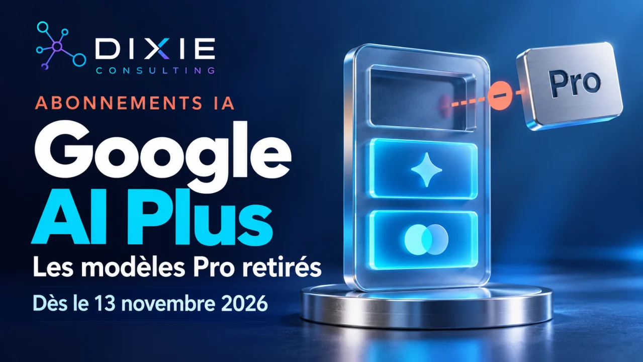 Google AI Plus perd l’accès aux modèles Pro : ce qui change le 13 novembre